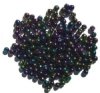 200 4mm Metallic Purple AB Round Glass Beads